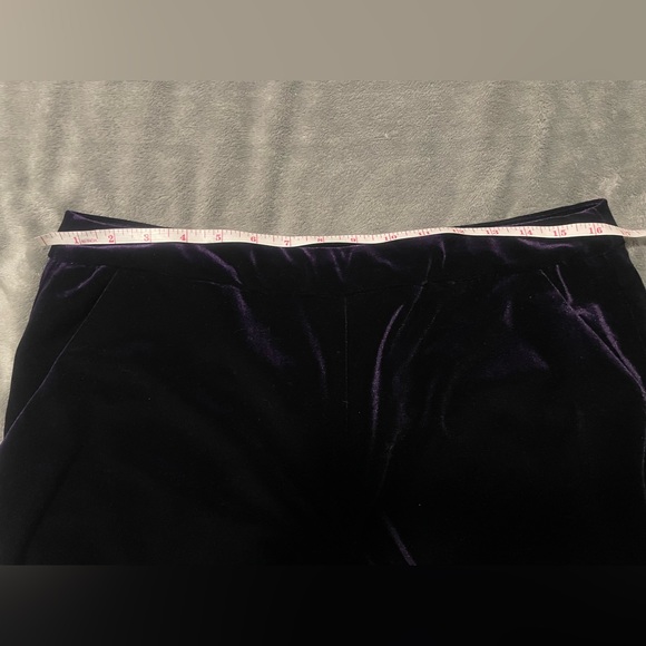 MICHEL STUDIO beautiful velvet purple wide leg pants! Size 12 - Picture 8 of 9